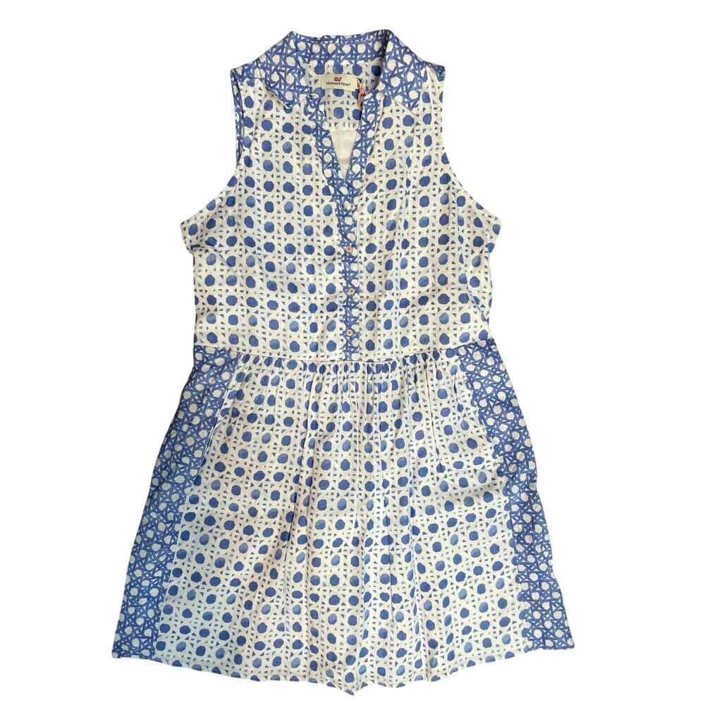 Vineyard vines Painted Geo Sleeveless Shirtdress 2